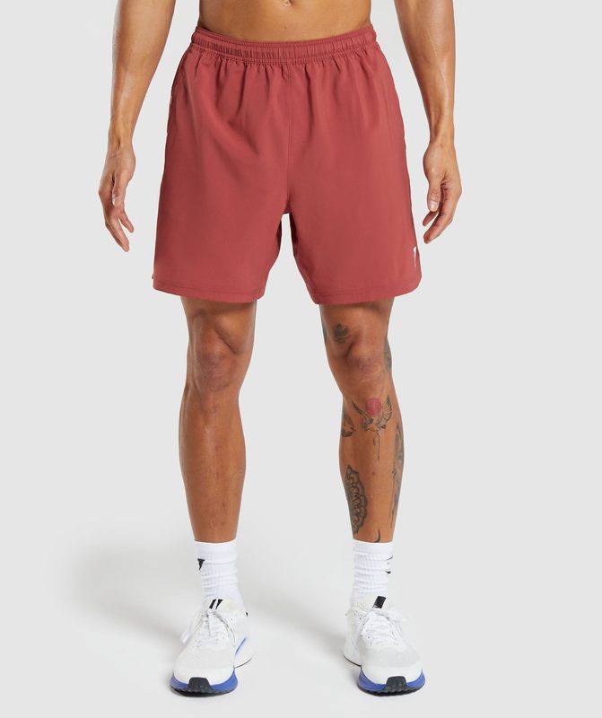 Gymshark Strike Shorts Korte Broek Rood | 78BQOSPCR