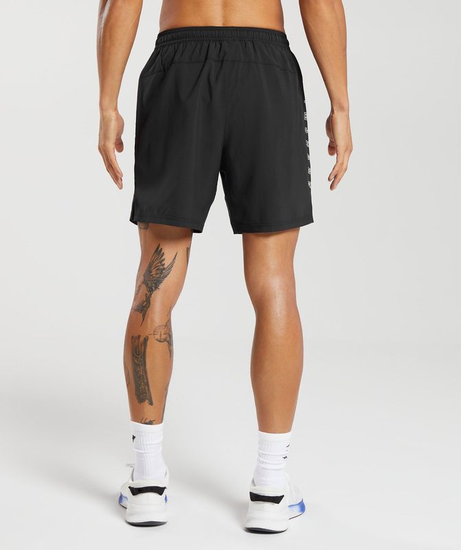 Gymshark Strike Shorts Korte Broek Zwart | 87WSJBOKU