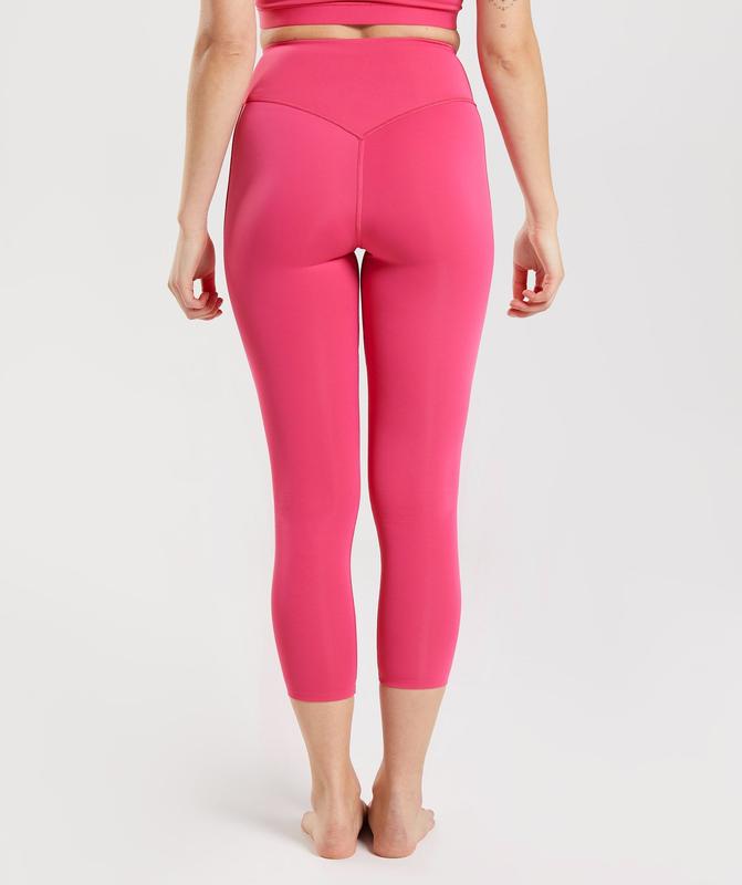 Gymshark Studio 7/8 Leggings Leggings Roze | 32ZNMHSTI