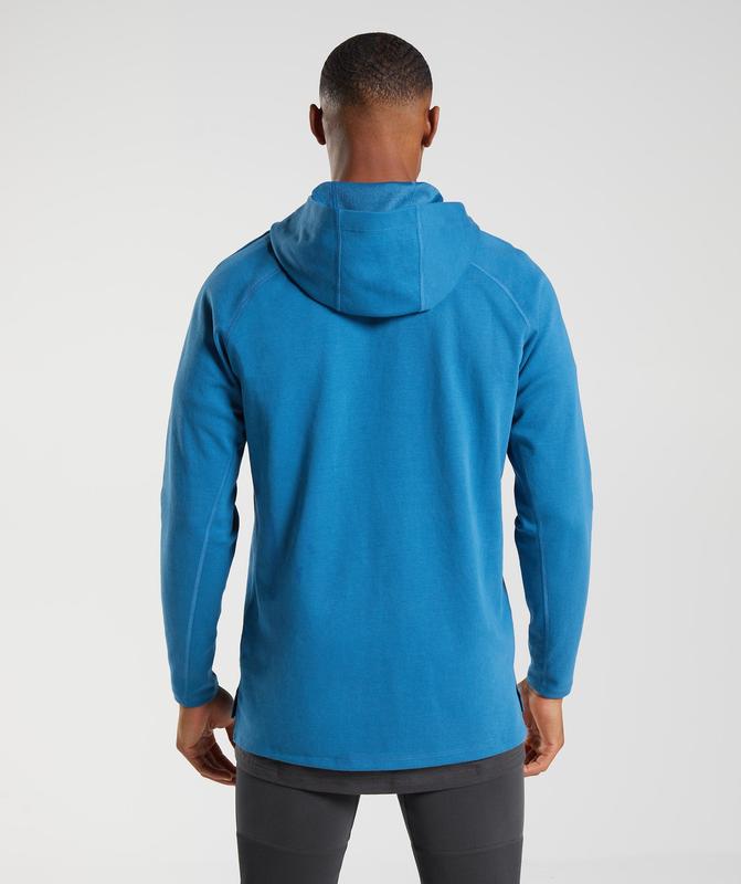 Gymshark Studio Hoodie Hoodies Blauw | 36VOQLZBC