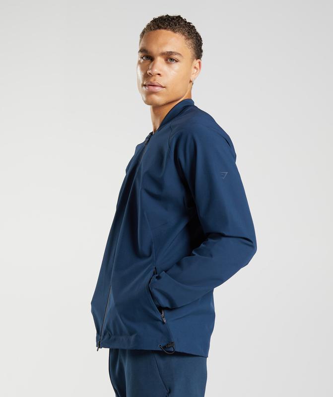 Gymshark Studio Jacket Jackets / Outerwear Donkerblauw | 47TOELFSU