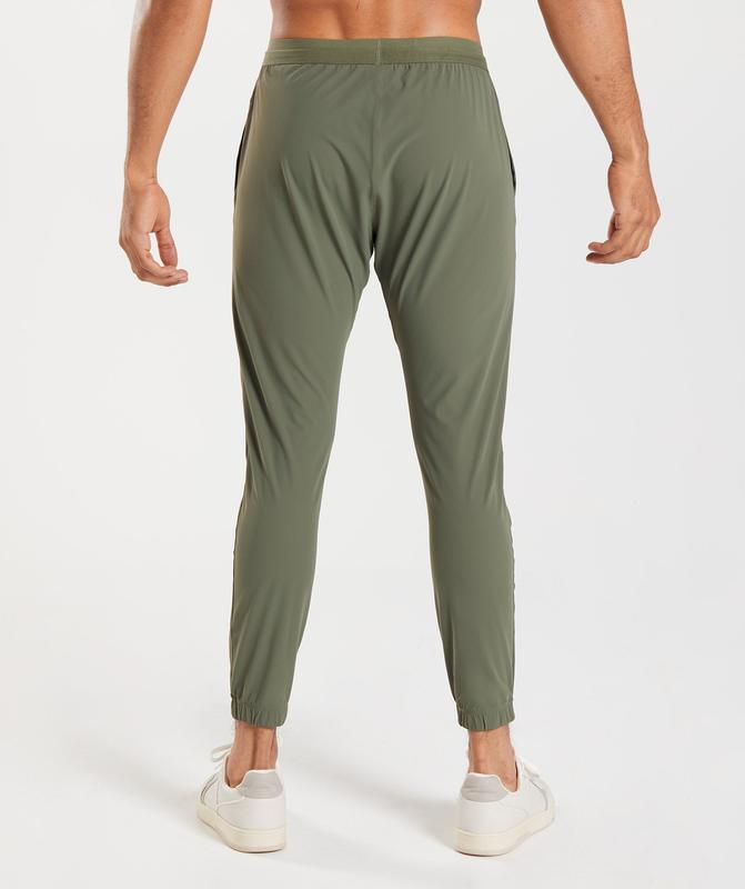 Gymshark Studio Joggers Joggingbroek Olijfgroen | 73ASMBPIH