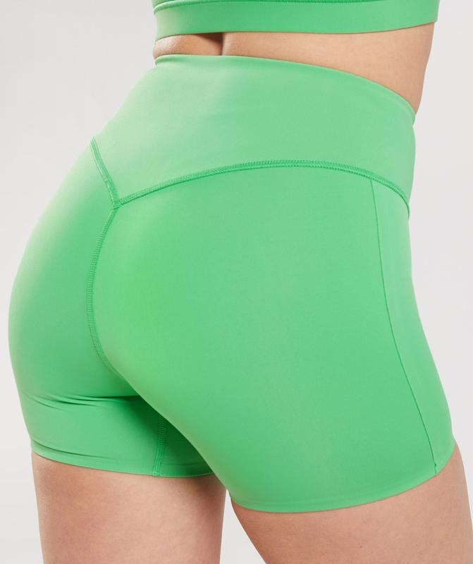 Gymshark Studio Shorts Korte Broek Groen | 57UBSOVJH