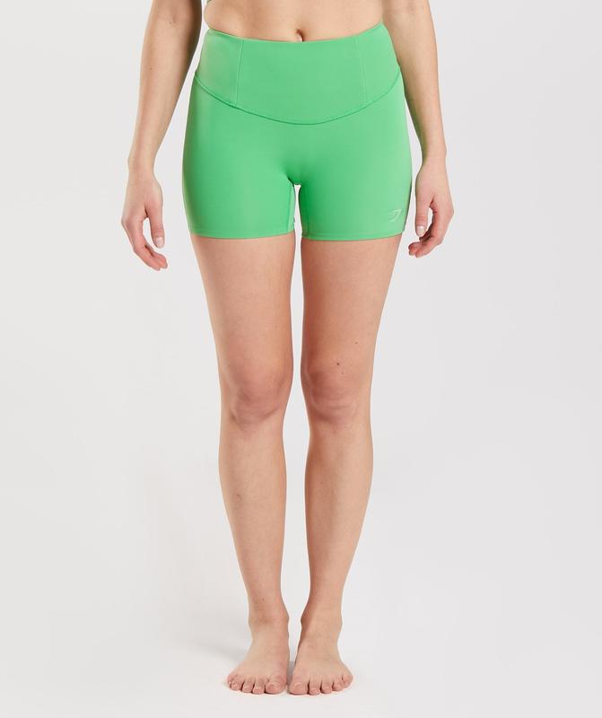 Gymshark Studio Shorts Korte Broek Groen | 57UBSOVJH