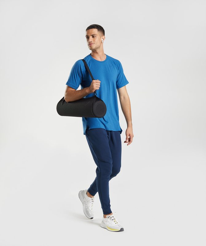 Gymshark Studio T-Shirt T-Shirts Blauw | 90CWGSUKZ