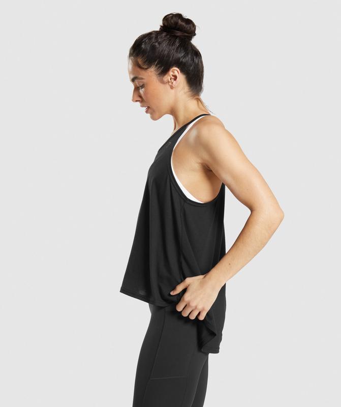 Gymshark Super Soft Tank Sleeveless Top Zwart | 19IZMKDTL