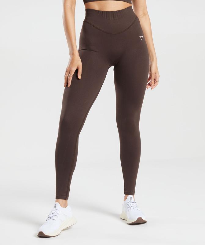 Gymshark Sweat Seamless Leggings Leggings Bruin | 36OYUSCAV