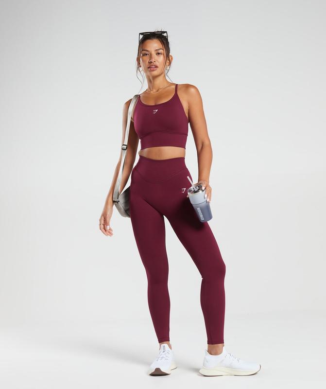 Gymshark Sweat Seamless Longline Sports Bra Sports Bras Roze | 30RFUZBMA