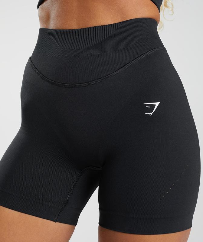 Gymshark Sweat Seamless Sculpt Shorts Korte Broek Zwart | 89IQYLERP