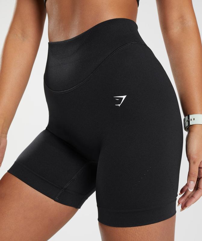 Gymshark Sweat Seamless Shorts Korte Broek Zwart | 13SWCNTZQ