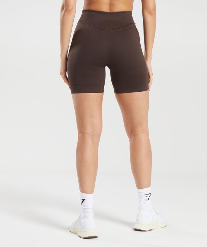 Gymshark Sweat Seamless Shorts Korte Broek Bruin | 76LBIJGHO