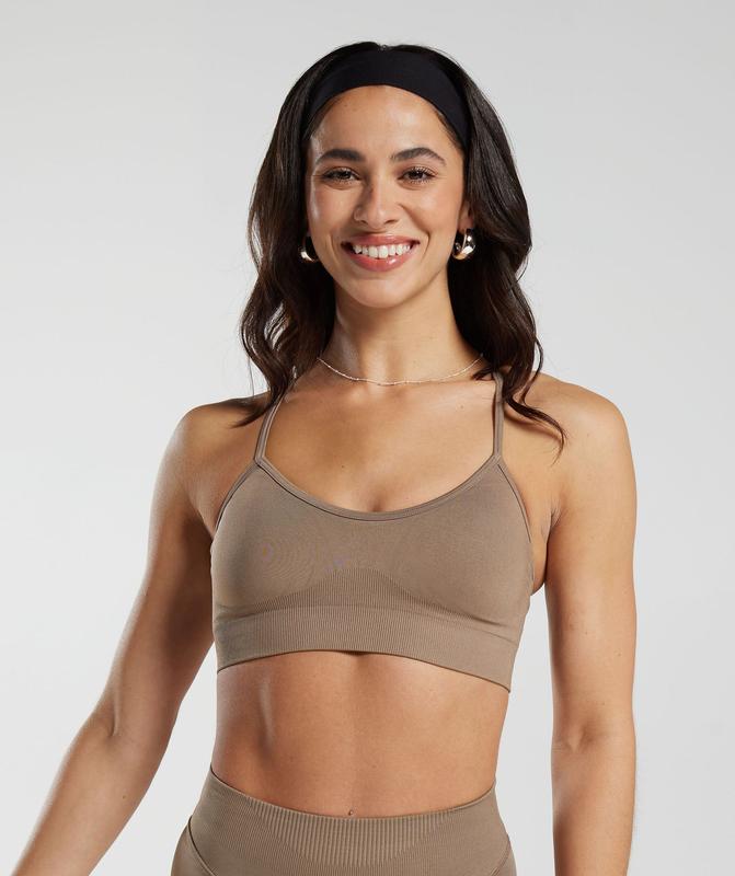 Gymshark Sweat Seamless Sports Bra Sports Bras Bruin | 75RSMOFHD