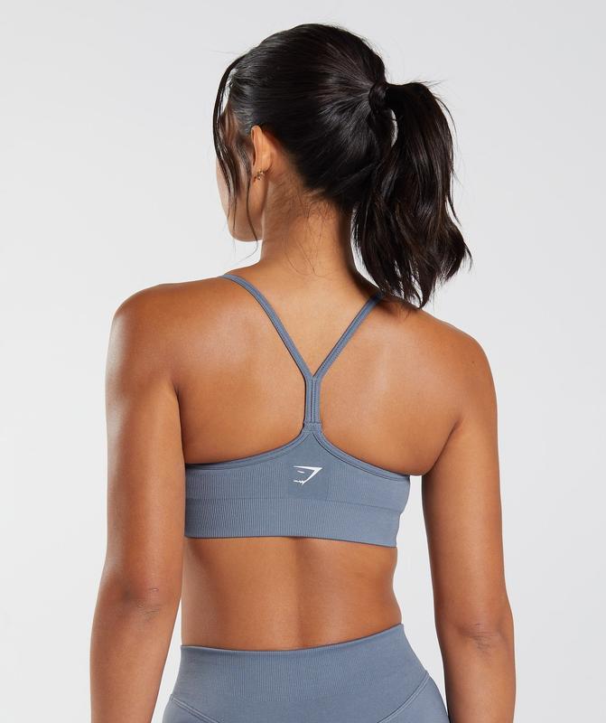 Gymshark Sweat Seamless Sports Bra Sports Bras Blauw | 17UEDGWMQ