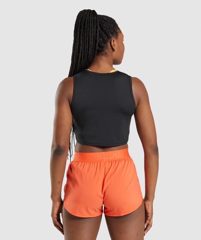 Gymshark Training Crop Tank Crop Tops Zwart | 98XTRSFYU