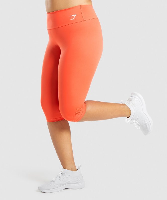 Gymshark Training Cropped Leggings Leggings Oranje | 05XHVOSBU