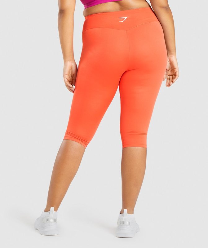 Gymshark Training Cropped Leggings Leggings Oranje | 05XHVOSBU