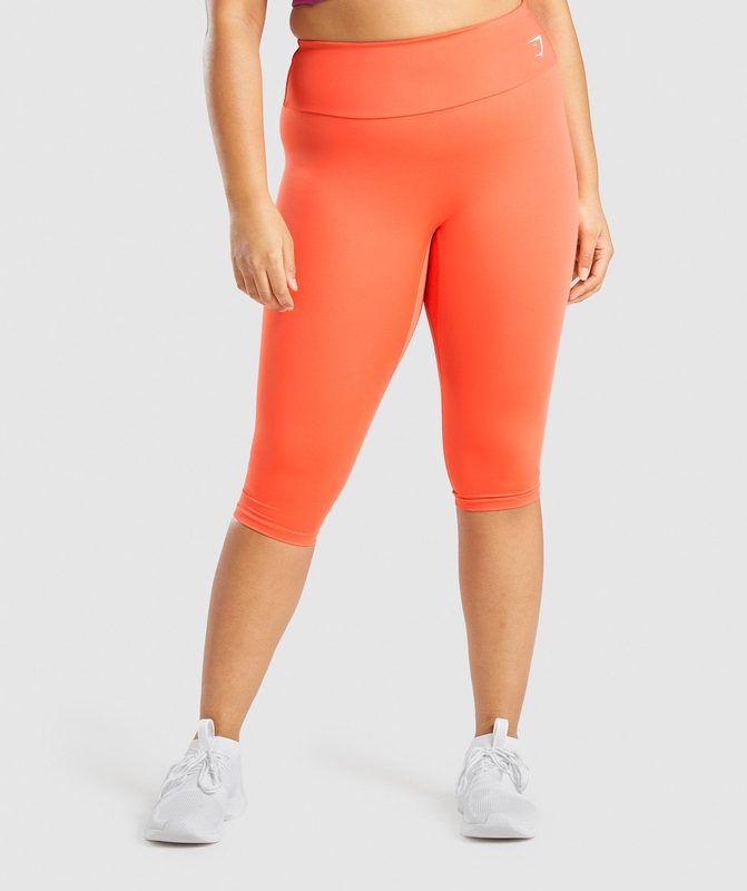 Gymshark Training Cropped Leggings Leggings Oranje | 05XHVOSBU