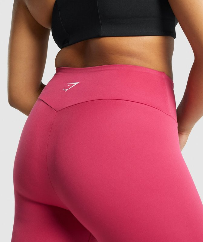 Gymshark Training Cropped Leggings Leggings Roze | 64PWXHMTV