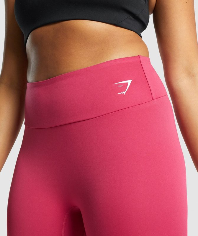 Gymshark Training Cropped Leggings Leggings Roze | 64PWXHMTV