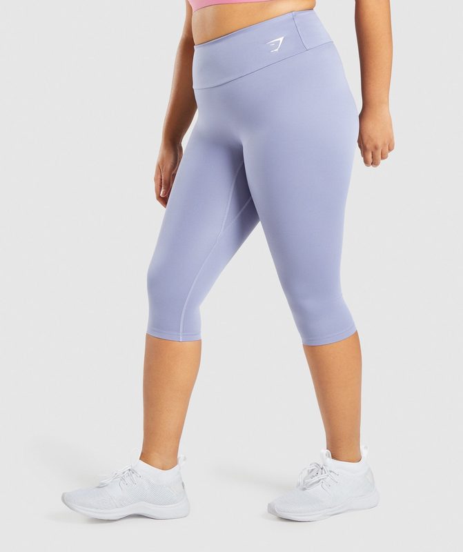 Gymshark Training Cropped Leggings Leggings Lichtblauw | 89QYXGNCH