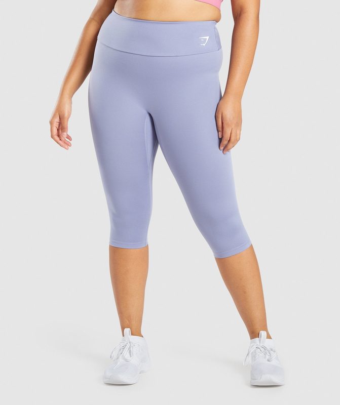 Gymshark Training Cropped Leggings Leggings Lichtblauw | 89QYXGNCH