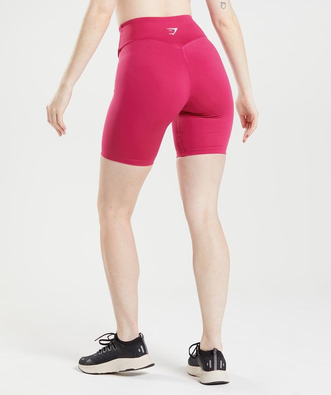 Gymshark Training Cycling Shorts Korte Broek Roze | 82TVKHBQS