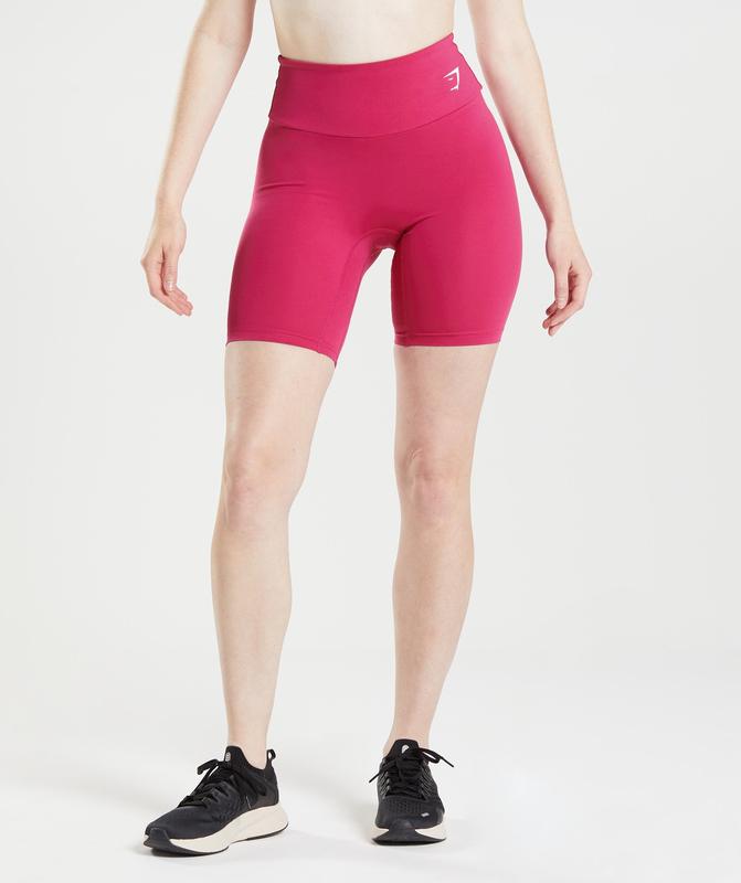 Gymshark Training Cycling Shorts Korte Broek Roze | 82TVKHBQS