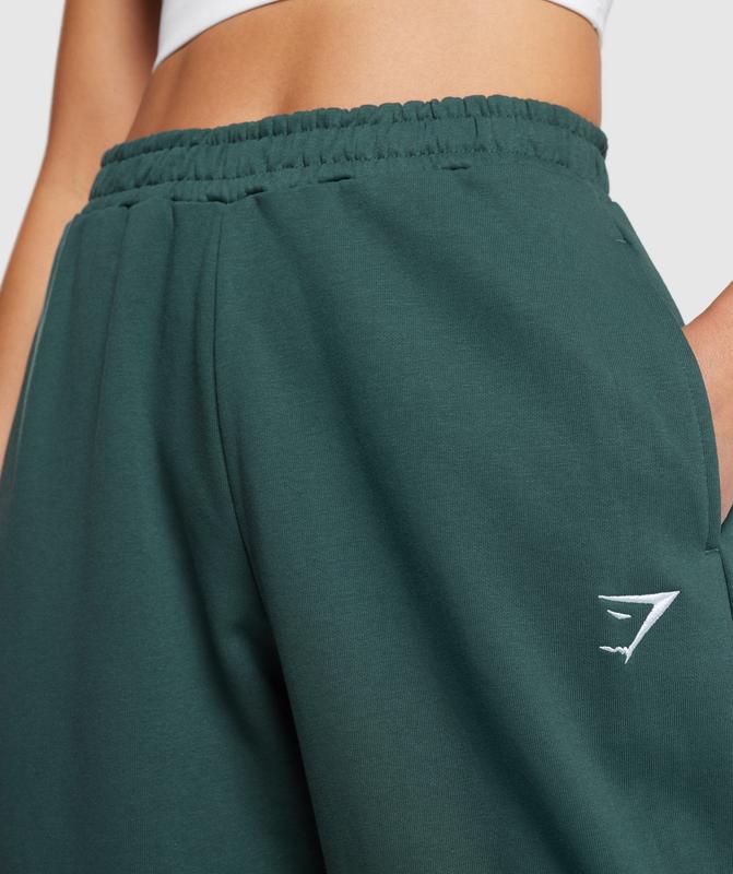 Gymshark Training Fleece Joggers Broek Groen | 45BVUIAHL