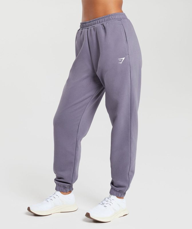 Gymshark Training Fleece Joggers Broek Paars | 03HJYKOCR