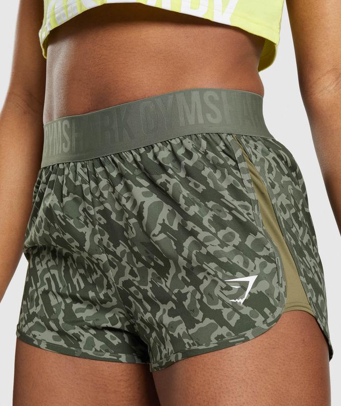 Gymshark Training Loose Fit Shorts Korte Broek Groen | 87PCEKLTH