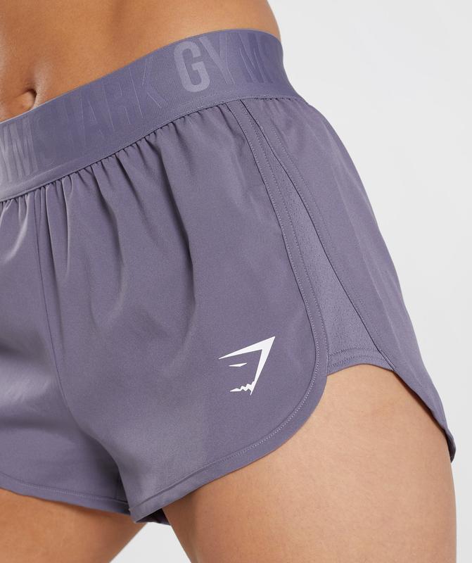 Gymshark Training Loose Fit Shorts Korte Broek Paars | 07OJWKSPY