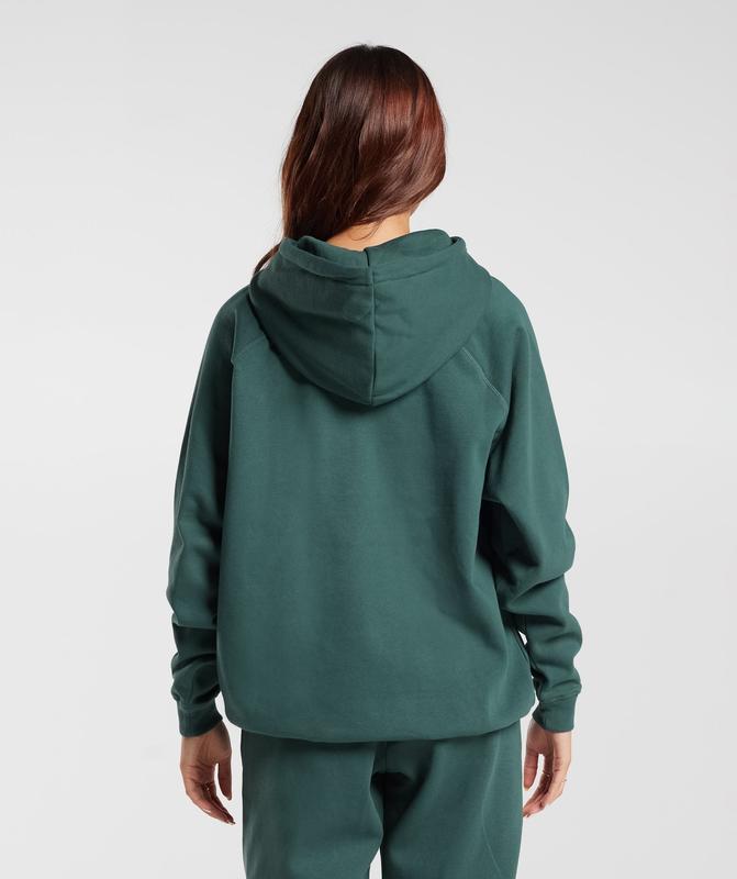 Gymshark Training Oversized Fleece Hoodie Hoodies Groen | 31OICFVDU