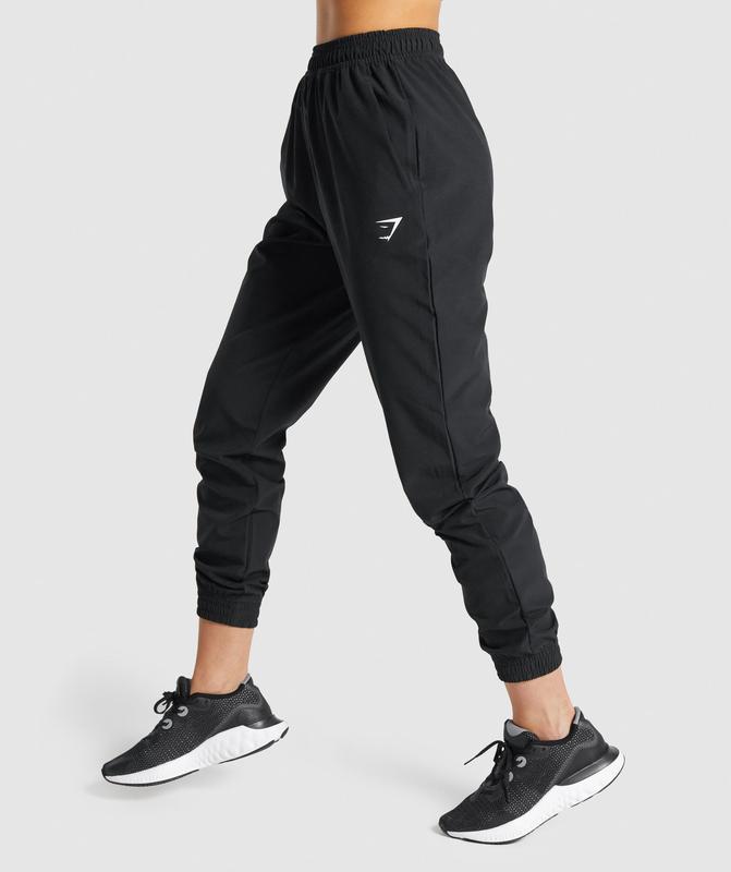 Gymshark Training Woven Joggers Broek Zwart | 65OIUTRNG