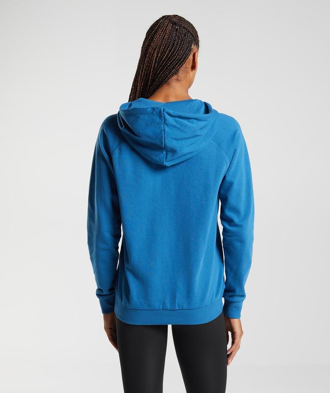 Gymshark Training Zip Hoodie Hoodies Blauw | 09FDPROLI