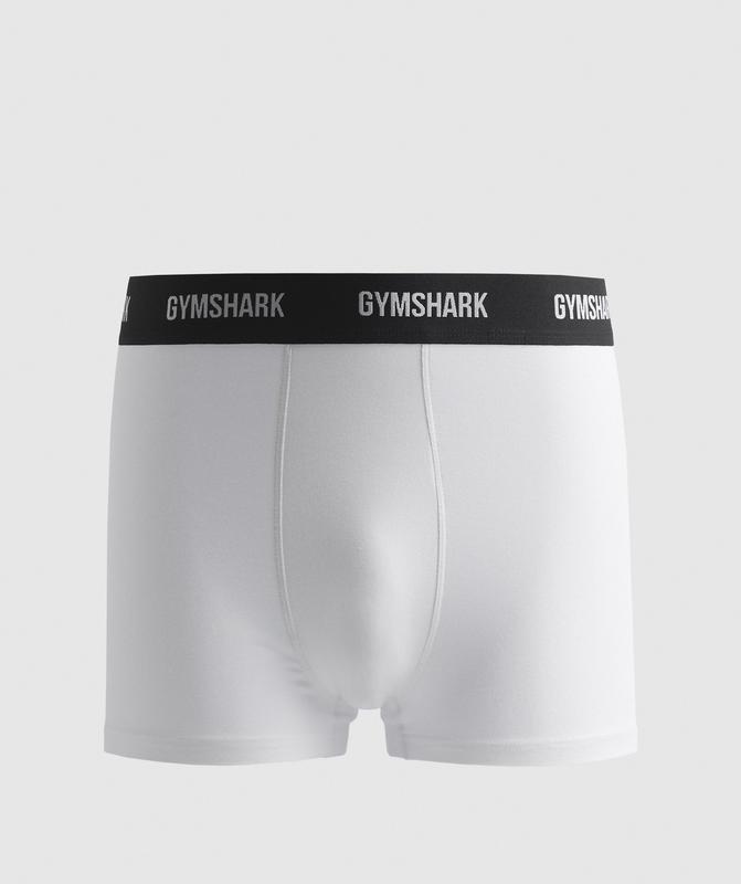 Gymshark Trunk 2pk Ondergoed Wit | 47UEXOFCD