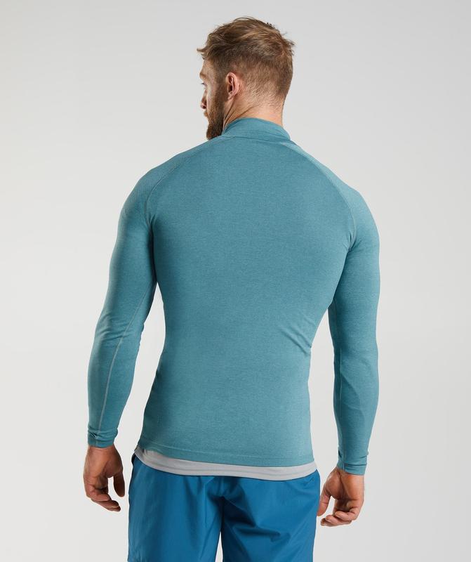 Gymshark Vital 1/4 Zip Pullovers Blauw | 87SUGXMYN