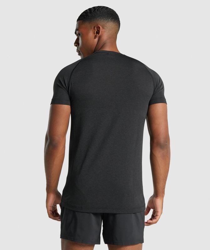 Gymshark Vital Light Seamless T-Shirt T-Shirts Zwart | 32BWMRYDH