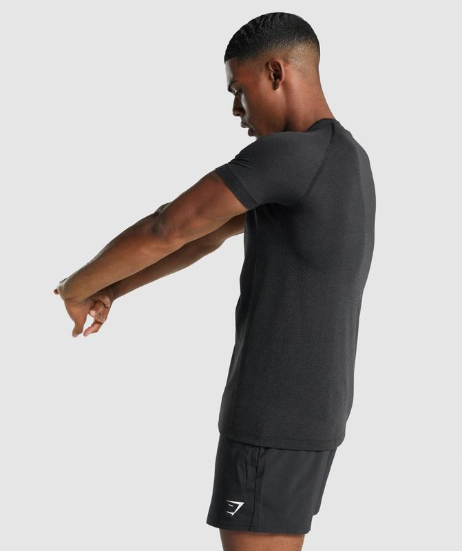 Gymshark Vital Light Seamless T-Shirt T-Shirts Zwart | 32BWMRYDH