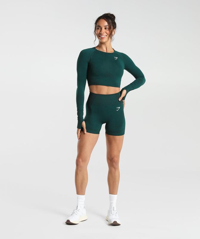 Gymshark Vital Seamless 2.0 Crop Top Crop Tops Diep | 02QFWGDET