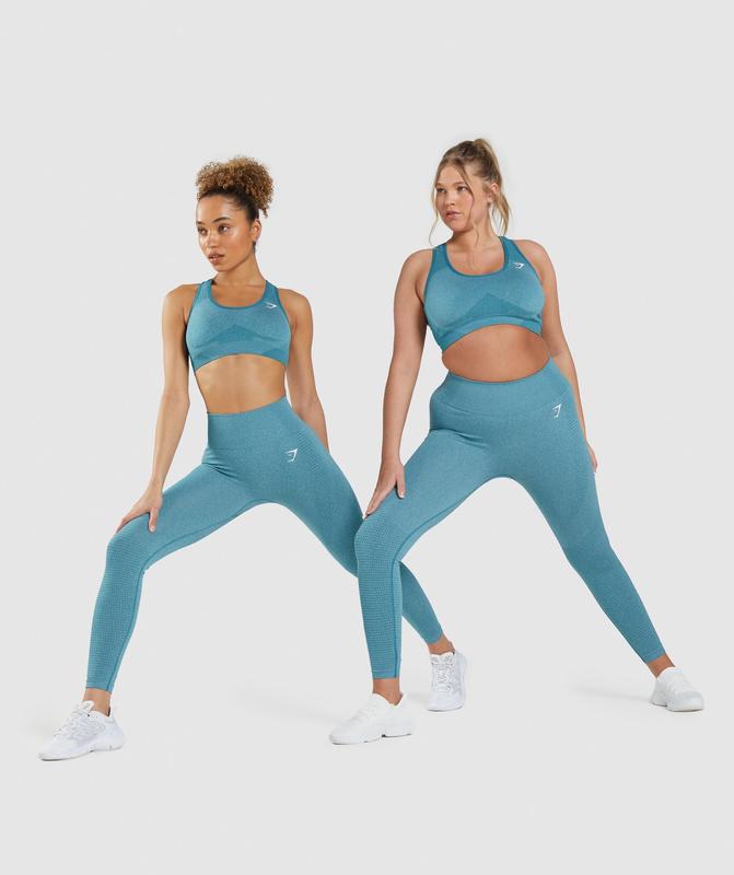 Gymshark Vital Seamless 2.0 Leggings Leggings Tahoe Teal Marl | 73RTJKWXL