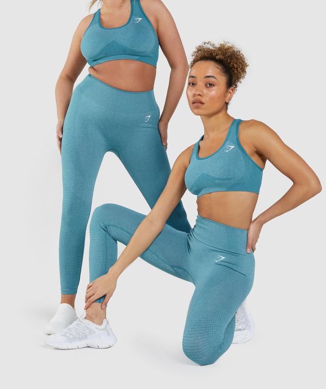 Gymshark Vital Seamless 2.0 Leggings Leggings Tahoe Teal Marl | 73RTJKWXL