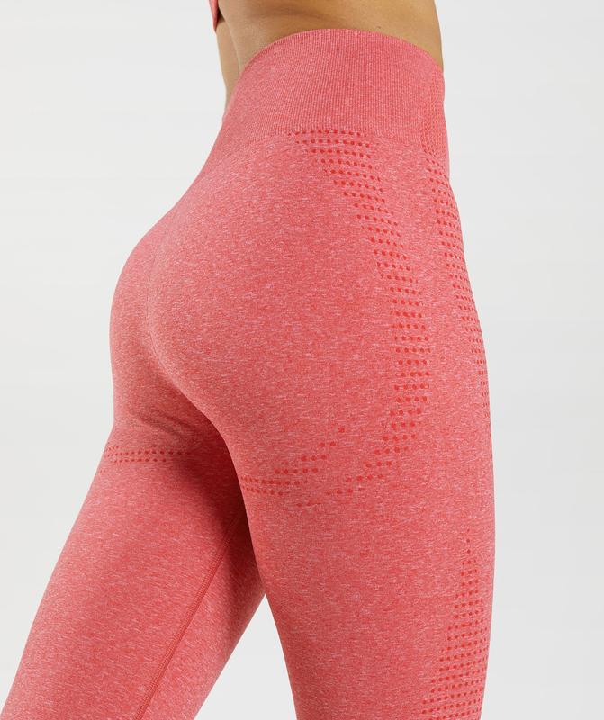 Gymshark Vital Seamless 2.0 Leggings Leggings Rood | 37CKGYIEV