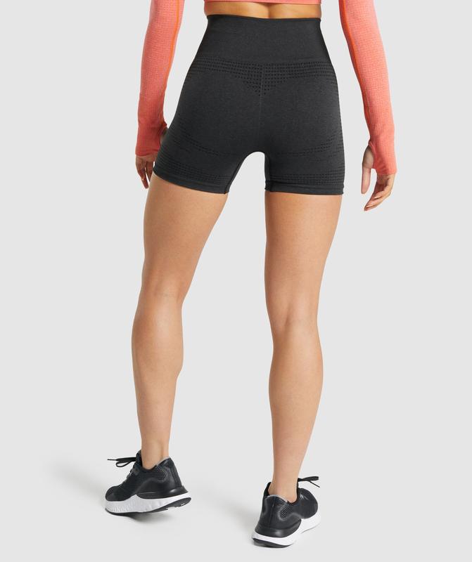 Gymshark Vital Seamless 2.0 Shorts Korte Broek Zwart | 84VCTEGPO