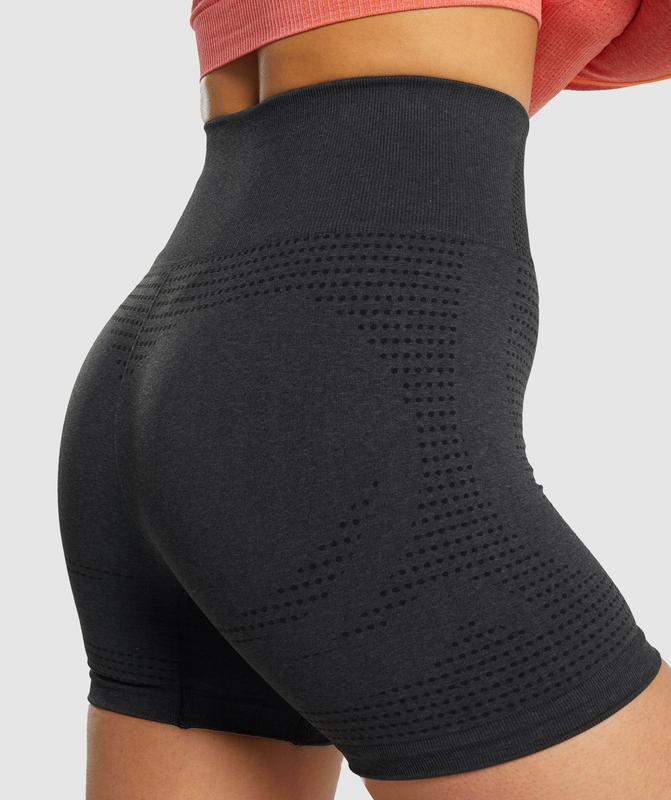 Gymshark Vital Seamless 2.0 Shorts Korte Broek Zwart | 84VCTEGPO