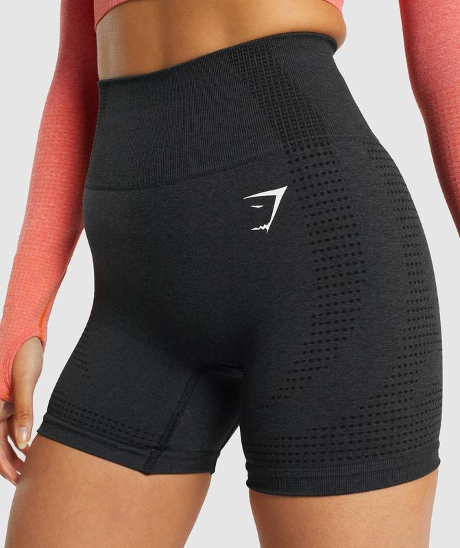 Gymshark Vital Seamless 2.0 Shorts Korte Broek Zwart | 84VCTEGPO