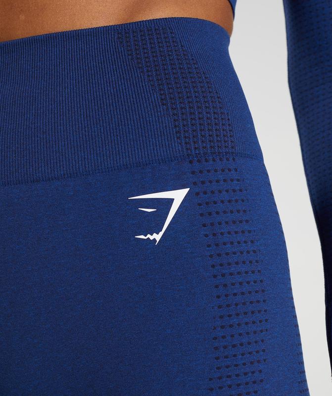 Gymshark Vital Seamless 2.0 Shorts Korte Broek Blauw | 86AZCHEVI