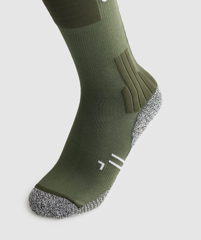 Gymshark Weightlifting Sock Sokken Olijfgroen Groen | 15PITCSMZ