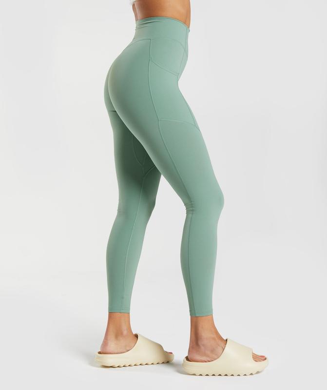 Gymshark Whitney Everyday Pocket Leggings Leggings Groen | 36JOANGZF