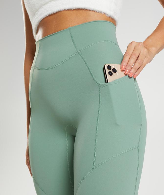 Gymshark Whitney Everyday Pocket Leggings Leggings Groen | 36JOANGZF