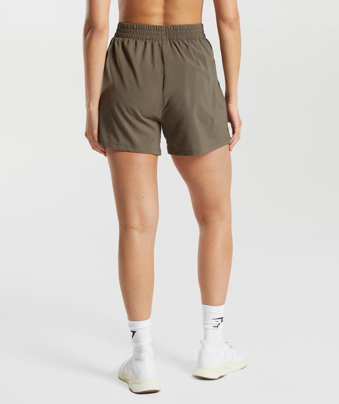 Gymshark Woven Pocket Shorts Korte Broek Camo Bruin | 20XSVPDZA